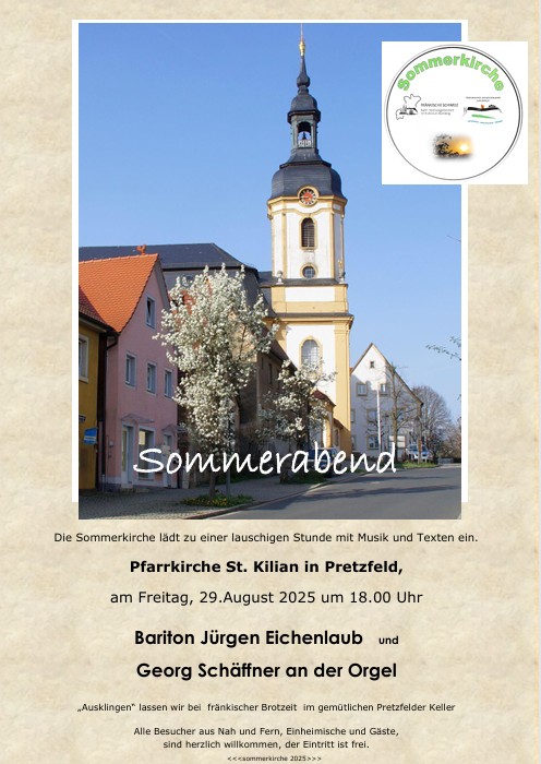 Sommerkirche Pretzfelder Pfarrkirche 2025